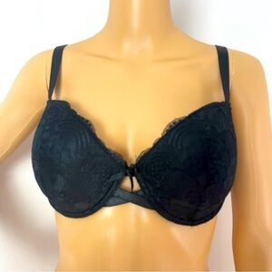 International Intimates Black Lace Underwire Bra – Size 36DD